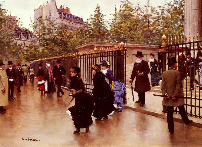 Jean Beraud Sortant De La Madeleine Germany oil painting art